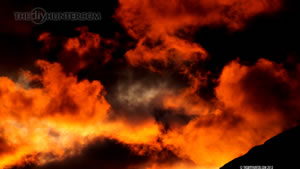 Firey looking sunset