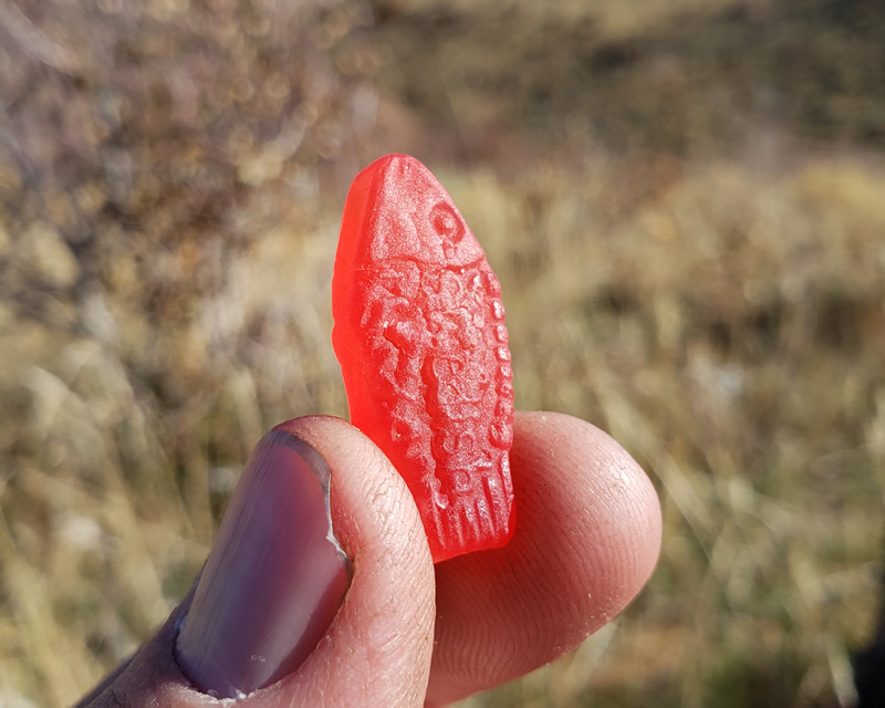 My favorite hunting treat, Swedish Fish.