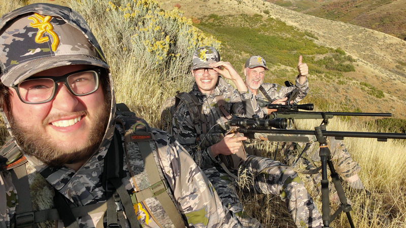 Muzzleloader mule deer hunting with my boys.