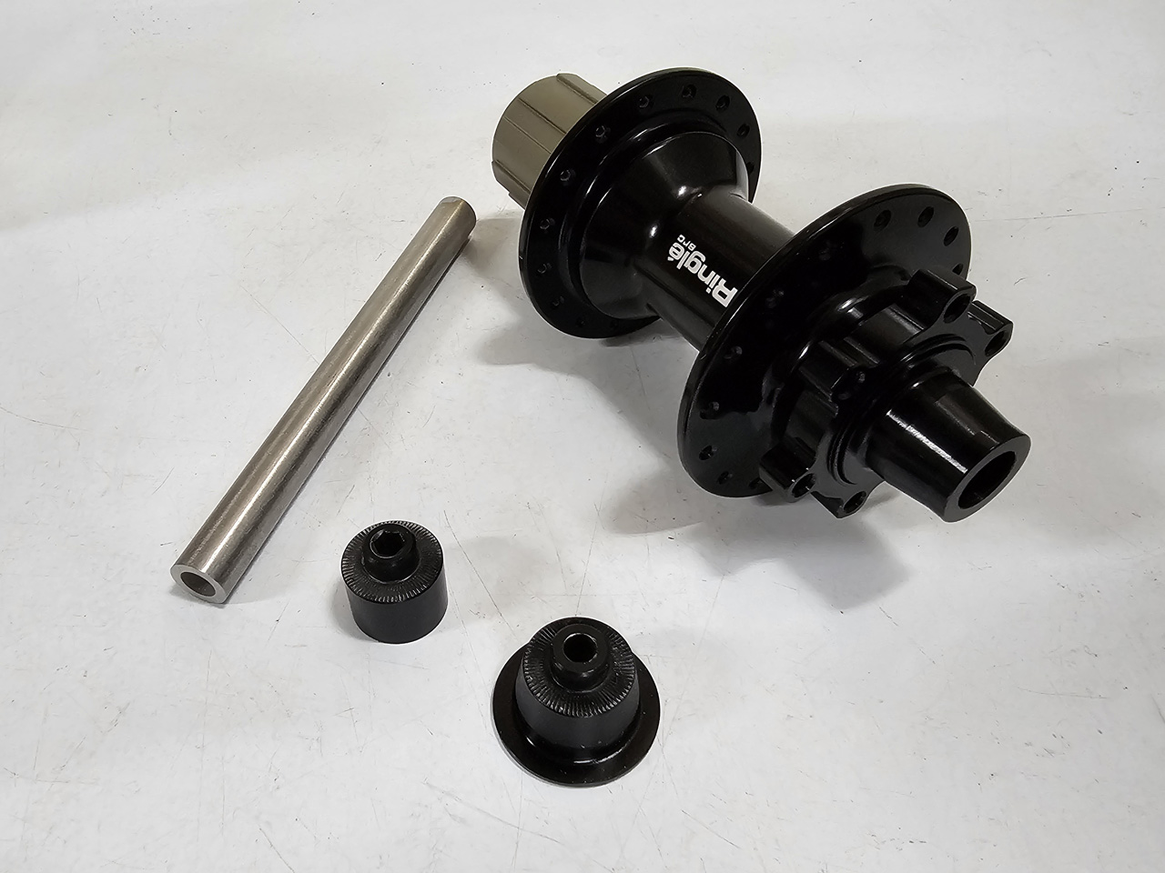 12mm Stainless Steel tubing, QR caps and Sun Ringle SRC 148x12 rear hub.